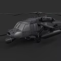 Military Helicopter With Rotors Fuselage Weapon Systems And Serial Number 1641