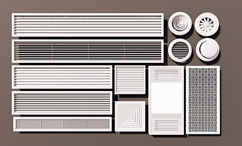 Air conditioning outlet SU model 3d model