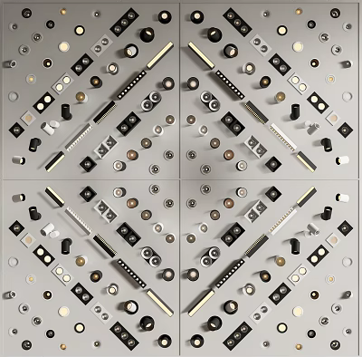 Various Styles of Downlights and Spotlights for Modern Home Ceiling Lighting Fixtures 3d model