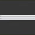 Sleek Modern Furniture Lighting With White Elongated LED Tubes And Reflective Surface