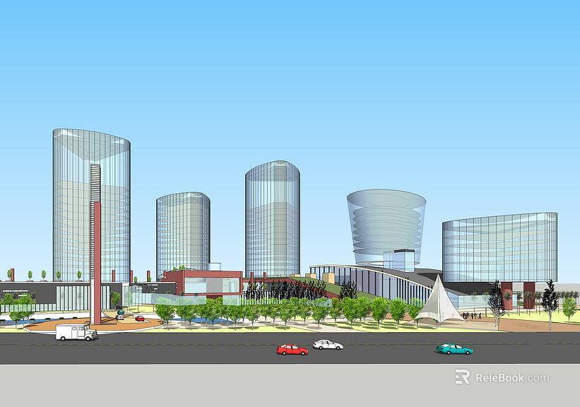 Modern Shower Sauna Room With Glass Walls Wooden Benches And Relaxation Area 3d model 