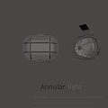 Modern Annular Pendant Light With Unique Metal Frame And Warm Glow For Home Interior
