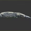 Abstract Sculpture Carving With Vibrant Blue Green Hues And Irregular Metallic Texture On Dark Background