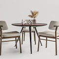 Modern leisure table and chair combination leisure table and chair negotiation table and chair dining table and chair 3d model