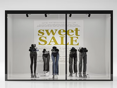 Modern Window Shop 3d model Modern Window Shop 3d model