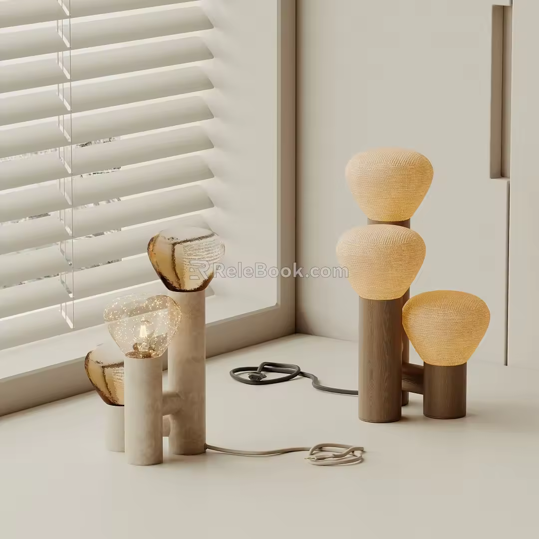 Quiet Table Lamp 3d model