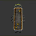 minibus minivan driverless bus school bus van box car 3d model