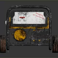 Portable Yellow And Black Generator With Control Panel Buttons Knobs And Wheels