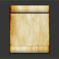 Cream Colored Cloth Scroll With Red Edges And Reflection On Dark Background