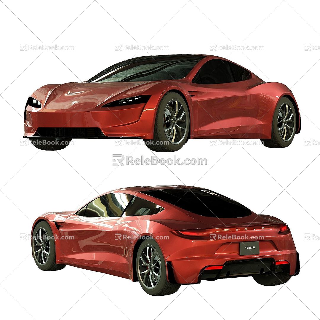 Tesla Cars 3d model