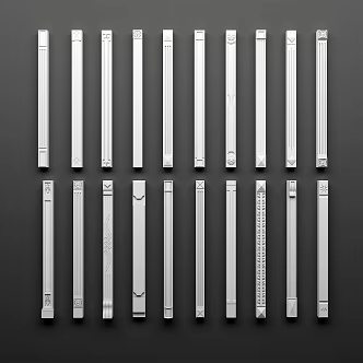 Jane European solid wood Roman column 3d model