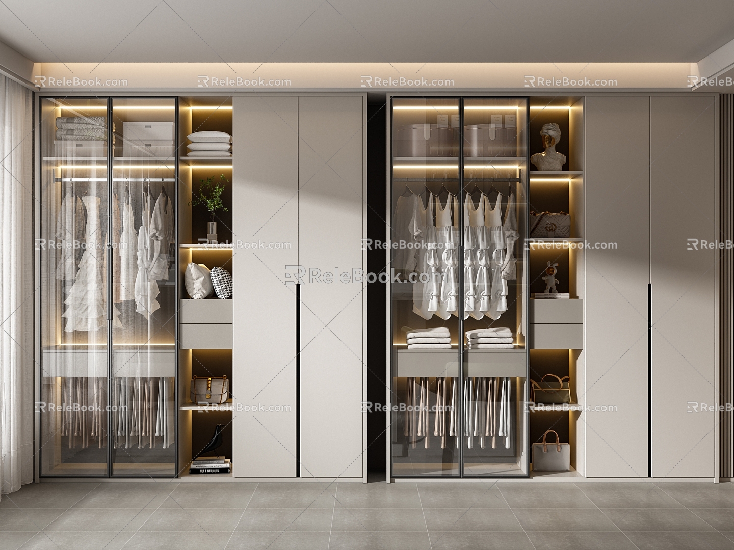 Modern wardrobe 3d model