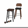 Modern Padded Leather Bar Stools With Multiple Styles And Color Options For Home Kitchen Spaces
