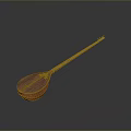 Traditional Handcrafted Wooden String Instrument for Household Use with Long Neck and Round Resonant Body