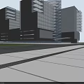 Modern Multi Storey Office Building Exterior With Glass Curtain Wall And Architectural Design