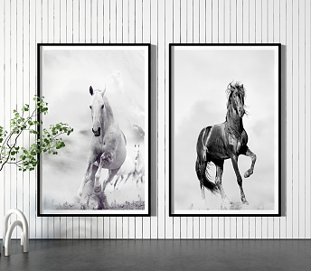 Modern Animal Painting Hanging Painting Decorative Painting 3d model