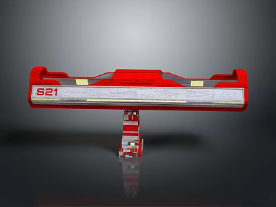 Red S21 Aerospace Launch Structure With Modern Design And Technology 3d model