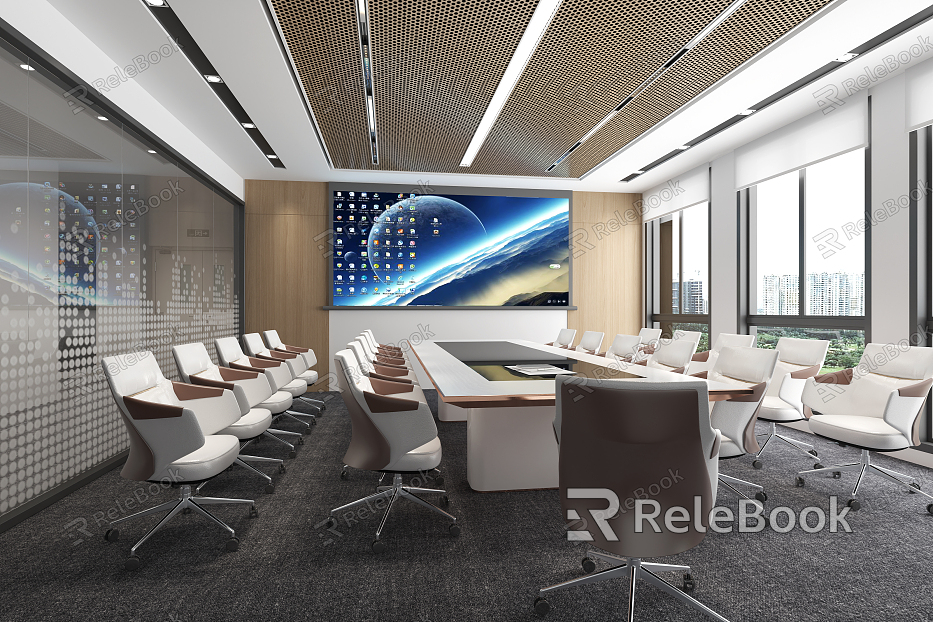 Modern Meeting Room People Meeting Room model