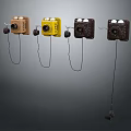 Retro Style Digital Cameras In Multiple Colors With Hanging Straps And Unique Designs