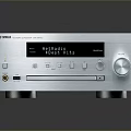 Denon Modern Electronic Network Audio Player With Silver Design And Control Buttons