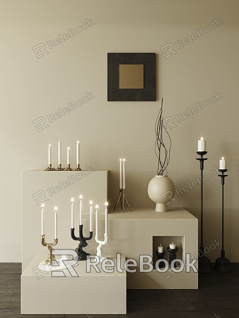 candle ornaments candlestick ornaments model