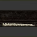 Vintage Wooden Upright Piano With Carved Details And Keyboard Pedals