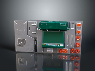 Security door password door metal sealed door metal door explosion-proof door password lock biometric door 3d model