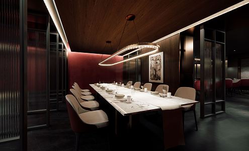 Modern Restaurant Western Restaurant 3d model