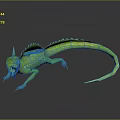 Lizard Anime Lizard Chameleon Cartoon Lizard Reptile Cold Blooded Animal Reptile Class 3d model