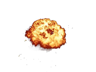 Three Different Forms of Explosion of Full-Net Explosion Artillery Fire 3d model