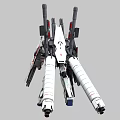 Robot Armed Robot Science Fiction Robot War Machine Mobile Soldier Gundam Transformers 3d model