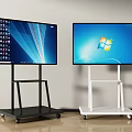 Inquiry machine display screen integrated machine terminal self-service machine service machine vertical advertising machine 3d model