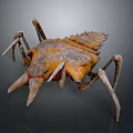 Game Movie Monster Character Featuring Orange Gray Exoskeleton Multiple Legs And Spiked Head