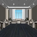 Modern Reception Room Reception Room 3d model