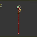 Scepter Ancient Scepter Cane Ancient Scepter Magic Scepter Metal Scepter Classical Scepter Magic Scepter 3d model