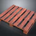 Durable Wooden Pallet Storage Equipment For Logistics With Slats And Support Legs