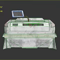 Industrial Equipment With Digital Screen Control Panel Metal Casing And Ventilation Grilles