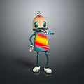 Robot Assistant Small Robot Butler Robot Butler Figure Game Figure 3d model