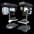 Drill Press Machines With Workbench Base And Controls For Industrial Use 3d model
