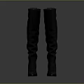 Stylish Gray Knee High Suede Boots With Low Heel For Women Fashion