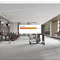 Gym Treadmill 3d model