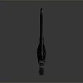 Ancient Ornate Sword With Decorative Hilt And Long Sharp Metallic Blade