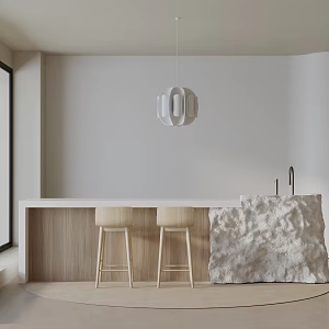 Modern dining table 3d model