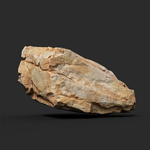 Rock Stone Block Granite Boulder 3d model