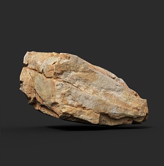 Rock Stone Block Granite Boulder 3d model