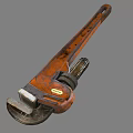 Adjustable Industrial Heavy Duty Pipe Wrench Professional Hardware Tool 3d model
