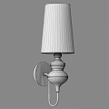 Modern Wall Lamp With Black Shade Metal Base And Spherical Decorations