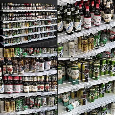 Modern Shelf Beer Shelf 3d model Modern Shelf Beer Shelf 3d model