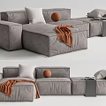 Modern Multiplayer Sofa 3d model