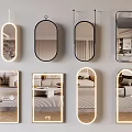Modern mirror Bathroom mirror Dressed mirror Full-length mirror Decorative mirror 3d model